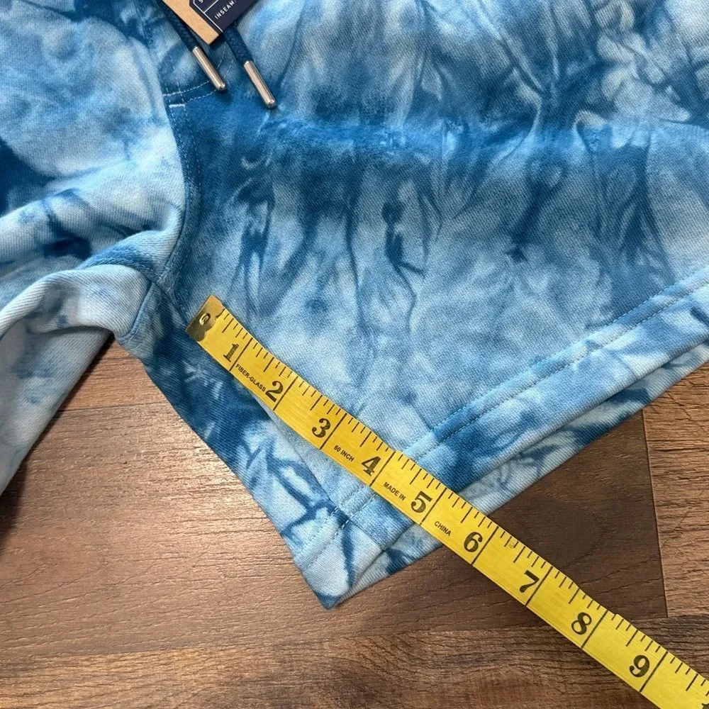 pair of tie-dye tie-waist loungewear shorts by Chubbies